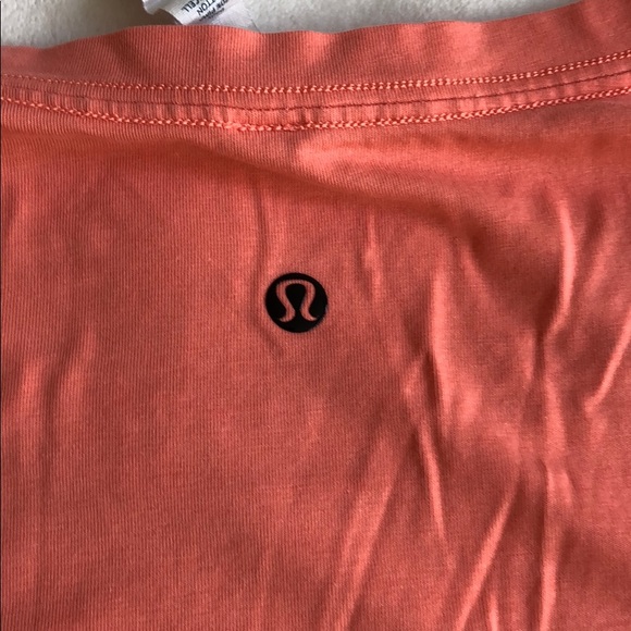 Lululemon orange shirt with blue box - Picture 3 of 3